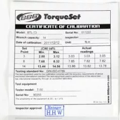 Clé Dynamométrique BBB Torqueset 2 à 14 Nm Pour Pièces Vélo 13 Clé Dynamométrique BBB Torqueset 2 à 14 Nm Pour Pièces Vélo -Hiplok Soldes Boutique BTL 73 certificat 494x294 2dc2f237 9f46 4311 9032 fa360c4fe15e