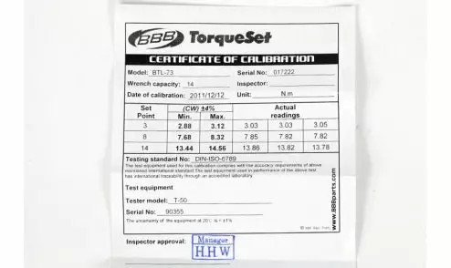 Clé Dynamométrique BBB Torqueset 2 à 14 Nm Pour Pièces Vélo 8 Clé Dynamométrique BBB Torqueset 2 à 14 Nm Pour Pièces Vélo – Image 6