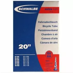 Chambre à Air Vélo 20 Pouces Schwalbe Extra-light