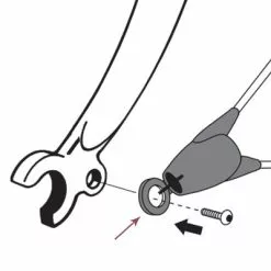 Connecteur Pour Sécurité ASR Sur Garde Boue Bluemels SKS -Hiplok Soldes Boutique connecteur pour securite asr sur garde boue bluemels sks full 4