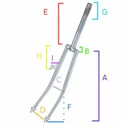 Point Fourche Vélo 26 Pouces Avec Support De Phare Et Pivot Fileté 1" -Hiplok Soldes Boutique fourche velo 26 pouces avec support de phare et pivot filete 1 full 2
