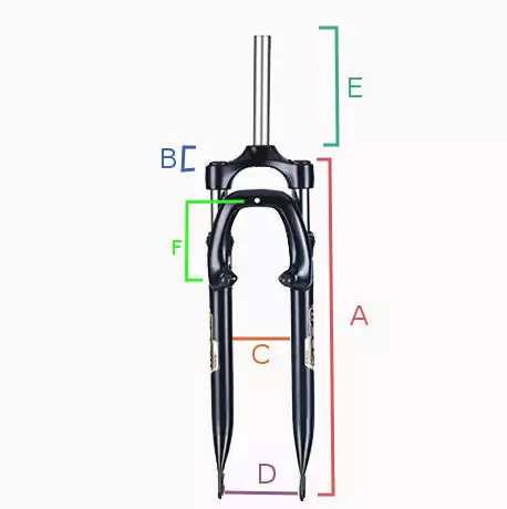 Zoom Fourche Vélo 26" Suspendue Réglable/blocable 4 Zoom Fourche Vélo 26" Suspendue Réglable/blocable – Image 2