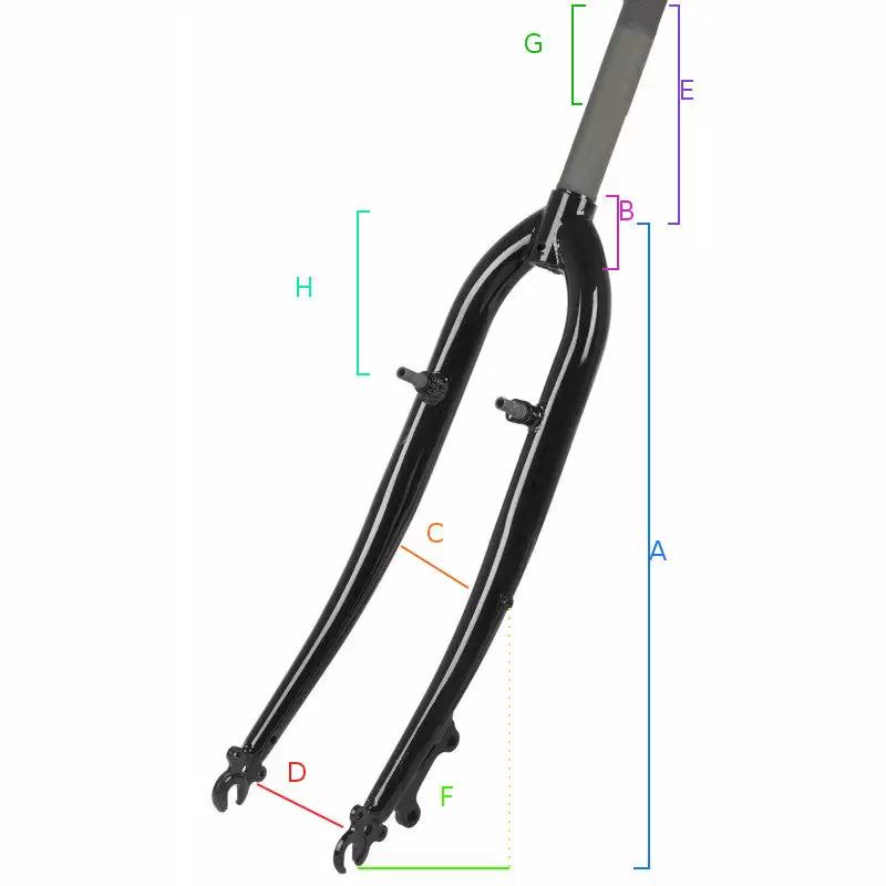 Brandless Fourche Vélo 28 Pouces 1"1/8 Filetée Pour Frein à Disque 5 Brandless Fourche Vélo 28 Pouces 1"1/8 Filetée Pour Frein à Disque – Image 3