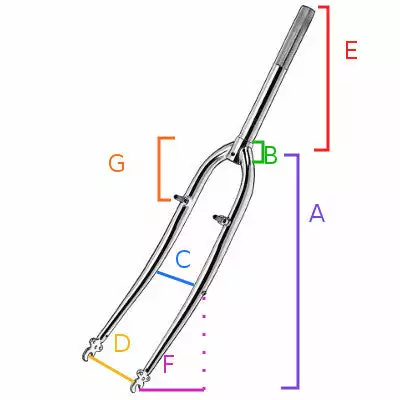 Point Fourche Vélo 28 Pouces Ahead 1"1/8 Chrome 4 Point Fourche Vélo 28 Pouces Ahead 1"1/8 Chrome – Image 2