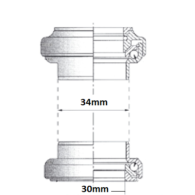 Jeu De Direction Tange 1 1/8 Diamètre 28,6 Mm 4 Jeu De Direction Tange 1 1/8 Diamètre 28,6 Mm – Image 2