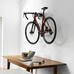 Support Vélo Mural Blanc Avec Antivol Intégré Airlok Hiplok -Hiplok Soldes Boutique support velo mural blanc avec antivol integre airlok hiplok full 6